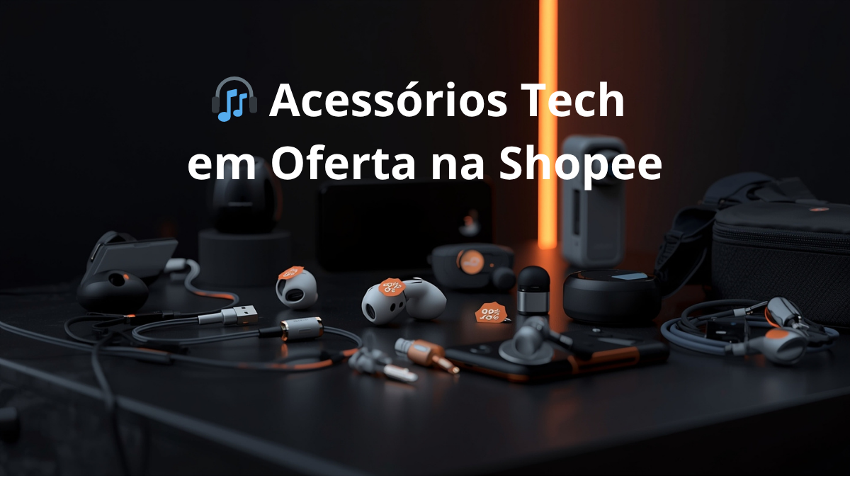 Acessórios Tech em Oferta na Shopee — cabos, fones e gadgets com descontos exclusivos.
