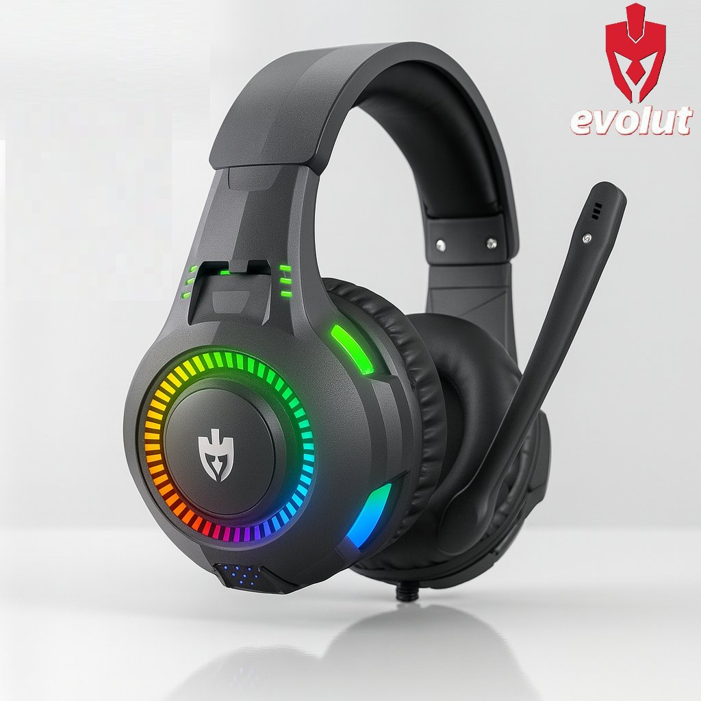 Headset Fone De Ouvido Gamer Led Rgb Com Microfone Ps3 USB PC PS4 Xbox Computador Note Headphone